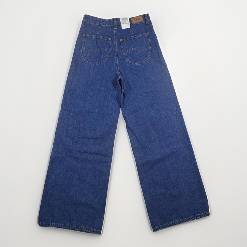 Lee A Line High Waist Flare Jeans Womens 28 x 31 Recycled Jelt Bell Bottom Wide